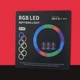Кольцевая RGB LED-лампа MJ45 45 см, черный - изображение 8