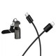 Кабель USB-C – Lightning Hoco X126, 0.35 м, чорний - зображення 1