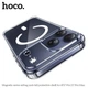 Чехол силиконовый HOCO противоударная с MagSafe для Apple iPhone 17 PRO, прозора, прозрачный - изображение 7