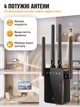 Ретранслятор Wi-Fi репитер усилитель сигнала вай-фай мощный с LAN-портом расширитель покрытия сети мощный удлинитель повторитель расширитель интернет-сигнала с антеннами для квартиры офиса дома - изображение 8
