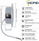 Набор мебельных LED-светильников HCFEI, врезное отверстие 55–60 мм, хром, 6 шт - изображение 3