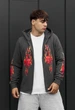 Мужское Худи Стаф Серое С Молнией Спортивная Кофта Staff Zip Fire XL (402834) - изображение 4