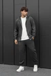 Чоловічий Спортивний Костюм Стаф Темно-сірий З Блискавкою Staff Wl Zip Dark Gray XL (402746) - зображення 4