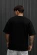 Чоловіча Футболка Стаф Чорна Однотонна Оверсайз Staff Black Oversize Premium S (402672) - зображення 2