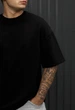 Чоловіча Футболка Стаф Чорна Однотонна Оверсайз Staff Black Oversize Premium S (402672) - зображення 3