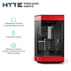 Корпус Hyte Y60 Black-Red, Mid-Tower E-ATX, ATX, Micro-ATX и Mini-ITX PC Case with PCIE 4.0 cable includ - изображение 3