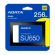 SSD ADATA 256GB 2.5' SU650 SATAIII 3D TLC (ASU650SS-256GT-R) - изображение 5