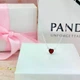 Посеребренное ожерелье колье Пандора Люкс Красное сердце Pandora с ореолом подвеска на шею сердечком для девушки цепочка с камнем кристаллами кубического циркония кулон на цепочке женский в виде сердца + мешочек в подарок - изображение 5