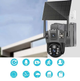 Уличная IP-камера TP18 4G Solar PTZ 360° с поворотом на 360° Камера видеонаблюдения с солнечной панелью и автономным питанием, поддержкой SIM-карты 4G, разрешением 6 МП, удаленным видеонаблюдением и ночным режимом, черная - изображение 7