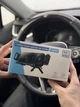 Автомобільний тримач SD01 з бездротовою зарядкою 15W на решітку авто з функцією повороту 90° Чорний - зображення 14