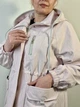 Подовжена вітрівка one size Пудровий 30307 - зображення 6