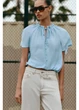 Блузка ZARA 18386 Блакитний M (8372) - зображення 3