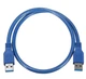 Кабель удлинитель USB 3.0 AM/AM (папа-папа) 0,6 м синий - изображение 3