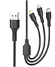 USB кабель 3 в 1 Apple +Type-C+Micro USB быстрая зарядка качество Charging Cable - изображение 3