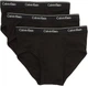 Мужские трусы слипа Calvin Klein набор 3 штуки черного цвета размер M - изображение 1