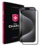 Захисне скло NEU Chatel Corning Gorilla Glass з сіточкою для iPhone 15 Pro Max Чорне - изображение 1