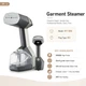 Garment Steamer LED 3500 Вт отпариватель ручной портативный для одежды мощный вертикальный паровой с керамической подошвой сухой глажкой автоотключение системой антипятна для штор постельного белья деликатных тканей серый KY-006 - изображение 2