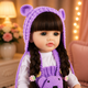 Реалістична лялька реборн Reborn Baby Doll Livia 55 см – дівчинка з темним волоссям та аксесуарами, можна купати (RB098) - зображення 6