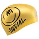 Шапочка для плавання силіконова двостороння доросла Mad Swim 055430 Black-Yellow - зображення 8