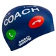 Шапочка для плавания силиконовая взрослая Mad Swim 055464 Deep Blue - изображение 4