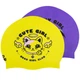 Шапочка для плавания силиконовая двухсторонняя взрослая Mad Swim 055432 Purple-Yellow - изображение 1