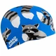 Шапочка для плавання силіконова юніорська єнот Mad Swim 057422 Blue-Black-Grey - зображення 4