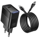 Сетевое зарядное устройство с кабелем HOCO CS113A Lounge single port PD40W charger White - зображення 4