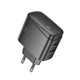 Сетевое зарядное устройство HOCO CS63A Bright PD65W (1A1C) charger (EU) Black - зображення 5