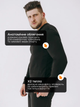 Термобілизна чоловіча на флісі зимова спортивна 4XL Чорний теплий комплект для спорту та щоденного носіння - изображение 4