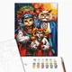 Картина по номерам Brushme Семья котиков-казаков ,BS53690 - изображение 1