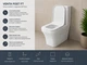 Унитаз-компакт VENTA POST FT с сиденьем SoftClose, горизонтальный слив, 620×375×845 мм - изображение 2