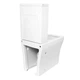 Унитаз-компакт VENTA POST FT с сиденьем SoftClose, горизонтальный слив, 620×375×845 мм - изображение 4