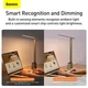 Настільна лампа Baseus LED Smart Eye Reading Desk Lamp 3000K–4000K–6000K Складна LED-лампа з акумулятором 2200 mAh та сенсорним керуванням для читання, навчання та роботи (DGZG-0G), Сірий - зображення 12