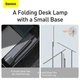 Настільна лампа Baseus LED Smart Eye Reading Desk Lamp 3000K–4000K–6000K Складна LED-лампа з акумулятором 2200 mAh та сенсорним керуванням для читання, навчання та роботи (DGZG-0G), Сірий - зображення 13
