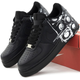 Кроссовки женские и мужские Ni Air Force 1 Low х Comme des Garçons Supreme / Най аир Форс 1 черные с белым 37 - изображение 1