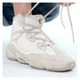 Кроссовки зимние мужские и женские Adi Yeezy boost 500 beige с мехом / Ади Изи буст 500 бежевые на меху 42 - изображение 1