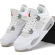 Кроссовки женские и мужские Ni Air Jord 4 'White Oreo'/ Най аир Джорд 4 белые высокие 36 - изображение 1