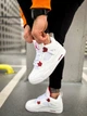 Кросівки чоловічі і жіночі Ni Air Jord 4 White Red/ Най аір Джор 4 білі із червоним високі 43 - зображення 5