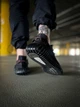 Кроссовки мужские и женские Adi Yeezy Boost 350 black / Ади Изи буст 350 черные рефлективные шнурки 45 - изображение 8