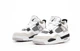 Кроссовки женские и мужские Ni Air Jord 4 White Black / Най аир Джорд 4 белые с черным высокие 37 - изображение 4