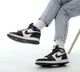 Кросівки зимові чоловічі Ni Air Jord Retro 1 black white з хутром / Най Джор Ретро чорно-білі на хутрі 38 - зображення 6