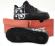 Кроссовки женские и мужские Ni Air Force 1 Low х Comme des Garçons Supreme / Най аир Форс 1 черные с белым 37 - изображение 7