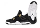 Кросівки чоловічі та жіночі Ni Air Jord Retro 4 Black / Най Джор ретро 4 чорні високі 44 - зображення 6