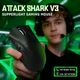 Мышь ATTACK SHARK V3 Wireless/Bluetooth/USB Black (AS-6972792472614-B) - изображение 2