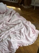 Комплект постельного белья с рюшами PINK (розовый, однотонный) Полуторный 150х220 см - изображение 4