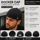Шапка-кепка біні Docker Cap U.A. чорна чоловіча літня | Докерка без козирка з бавовни Cotton | Розмір 56-58 регульований - зображення 2