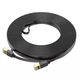 Сетевой патч корд Hoco US07 (сетевой кабель, CAT6, 1 Гбит/с, Ethernet RJ45 – RJ45, плоский, длина 5 метров) - Черный - изображение 2