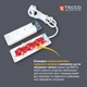 Сетевой удлинитель TECCO 3м 3 поста black (8681277843280) - изображение 4