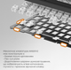 Клавиатура беспроводная Ajazz AK820 V2 White Peach Switch Wireless/Bluetooth/USB Black/Gray (AK820-V2-WP-S-BG) - изображение 7
