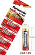 Батарейка литиевая 1шт Panasonic 27A 12V LRV27A (A27) 12 Вольт Alkaline Алкалиновая для пульта MN27 - изображение 3